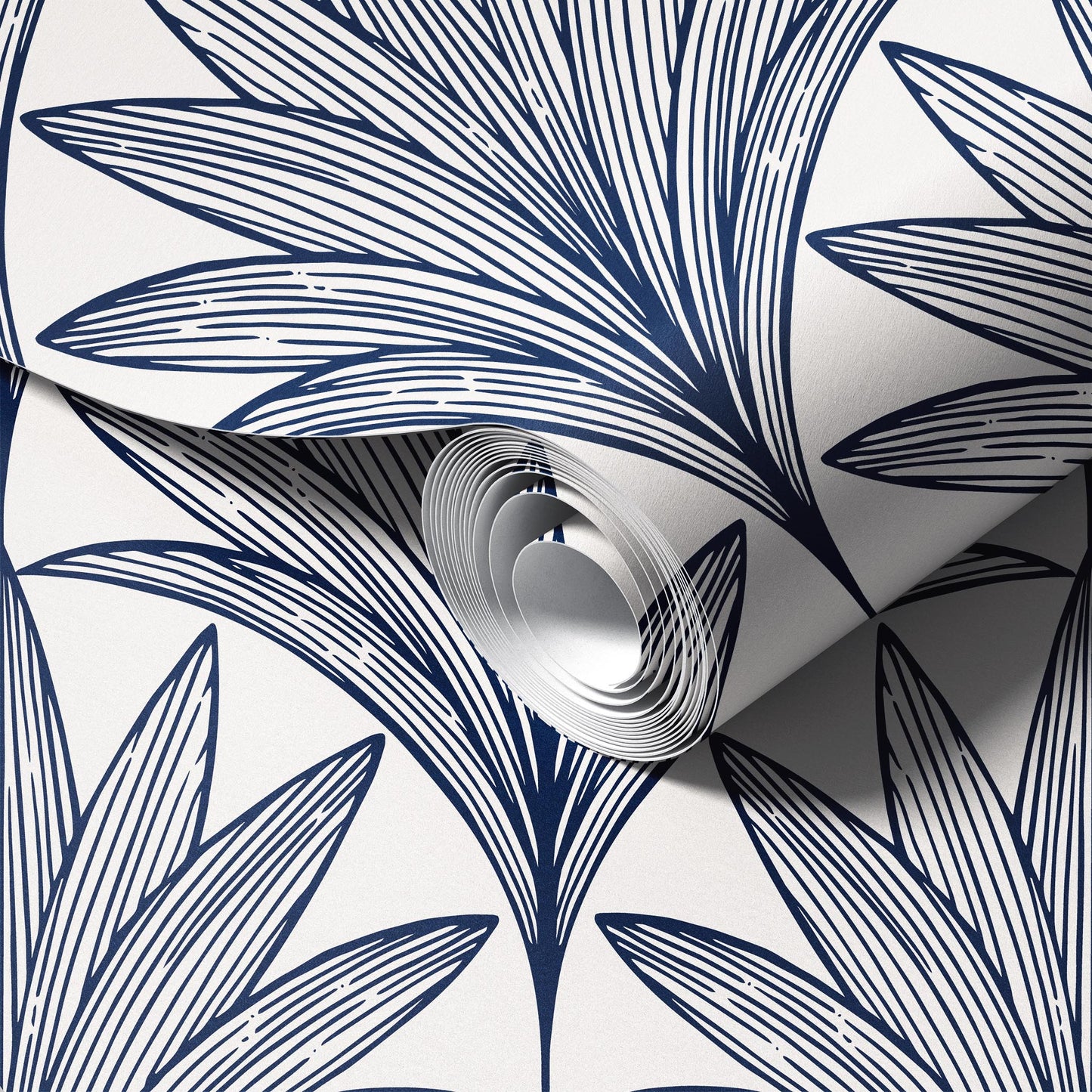 Art Deco Palm Leaves Wallpaper