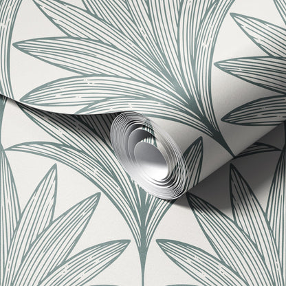 Art Deco Palm Leaves Wallpaper