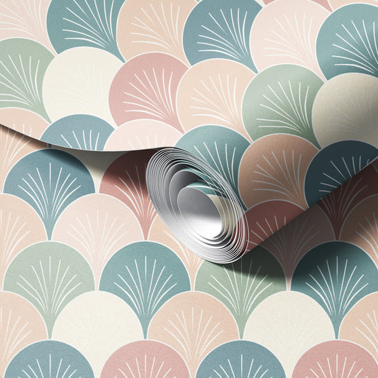 Art Deco Boho Fans Wallpaper