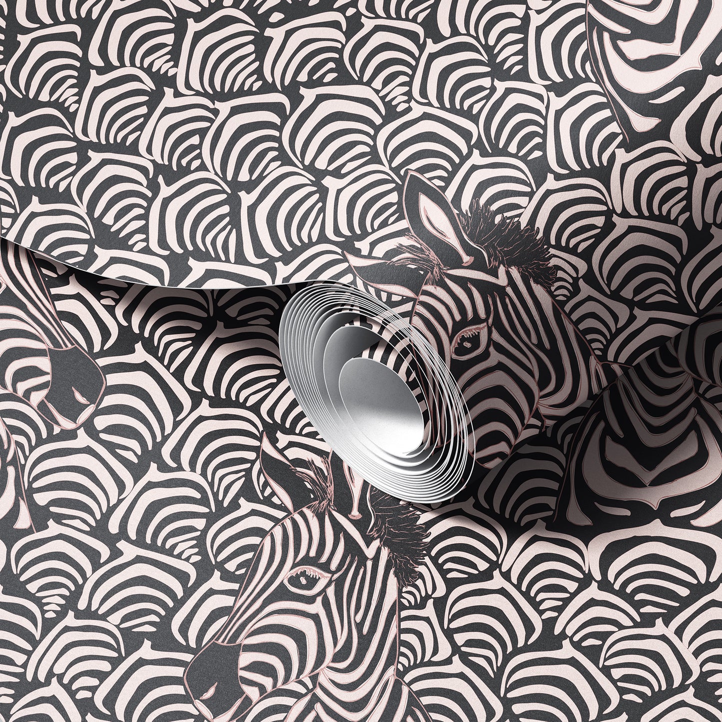 Art Deco Zebra Wallpaper