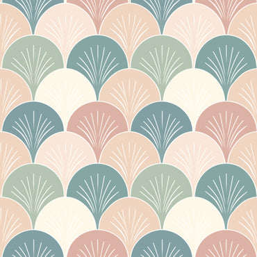 Art Deco Boho Fans Wallpaper
