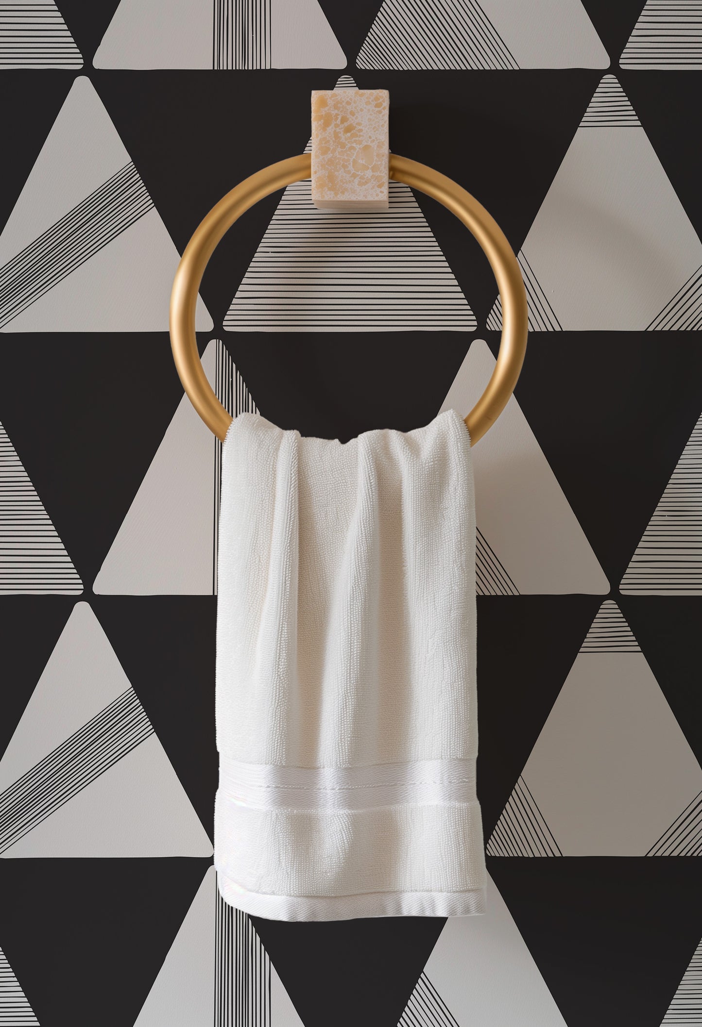 Textured Modern Triangles Wallpaper