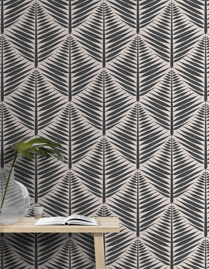 Geometric Fern Blocks Large Wallpaper