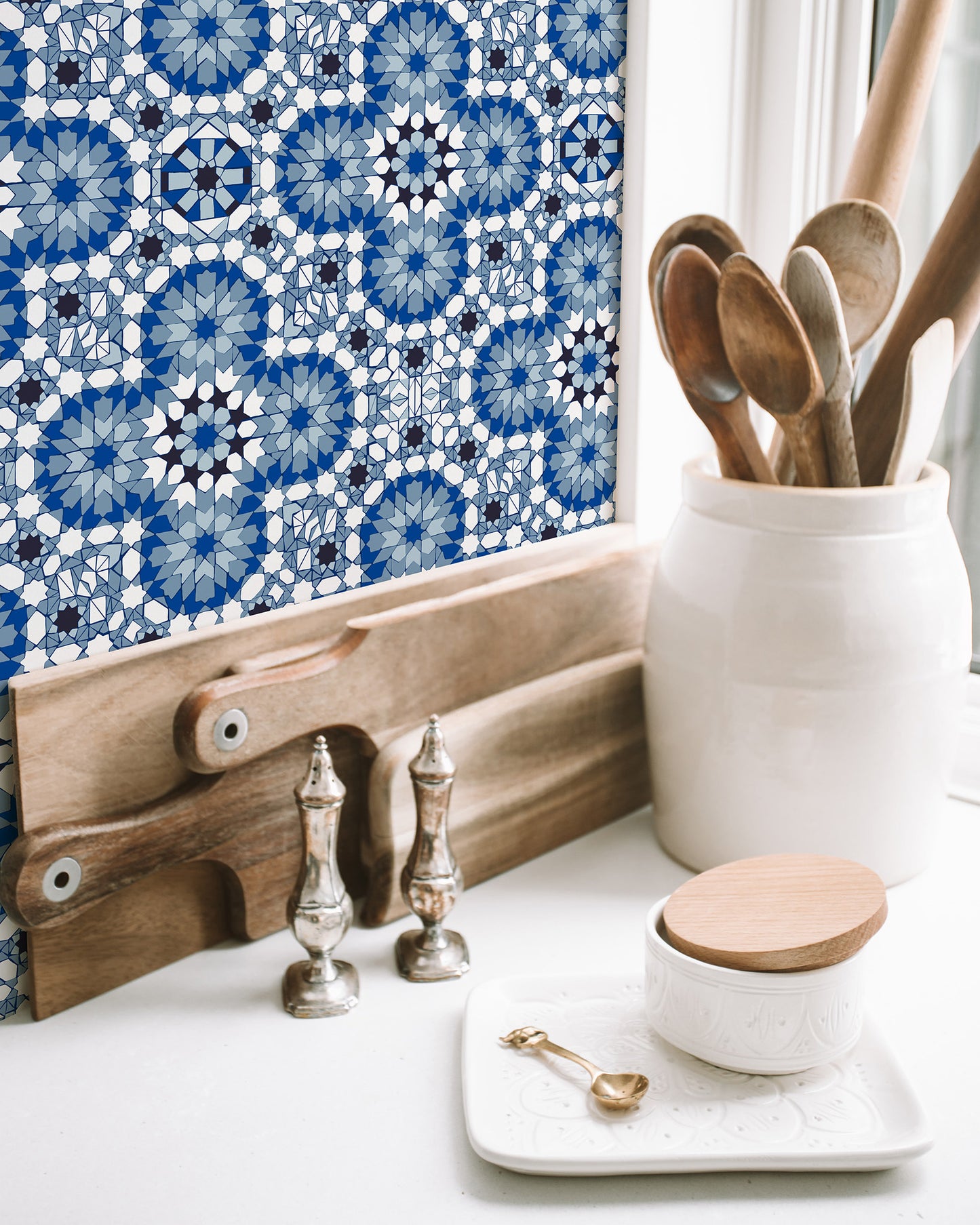 Moroccan Backsplash Wallpaper.