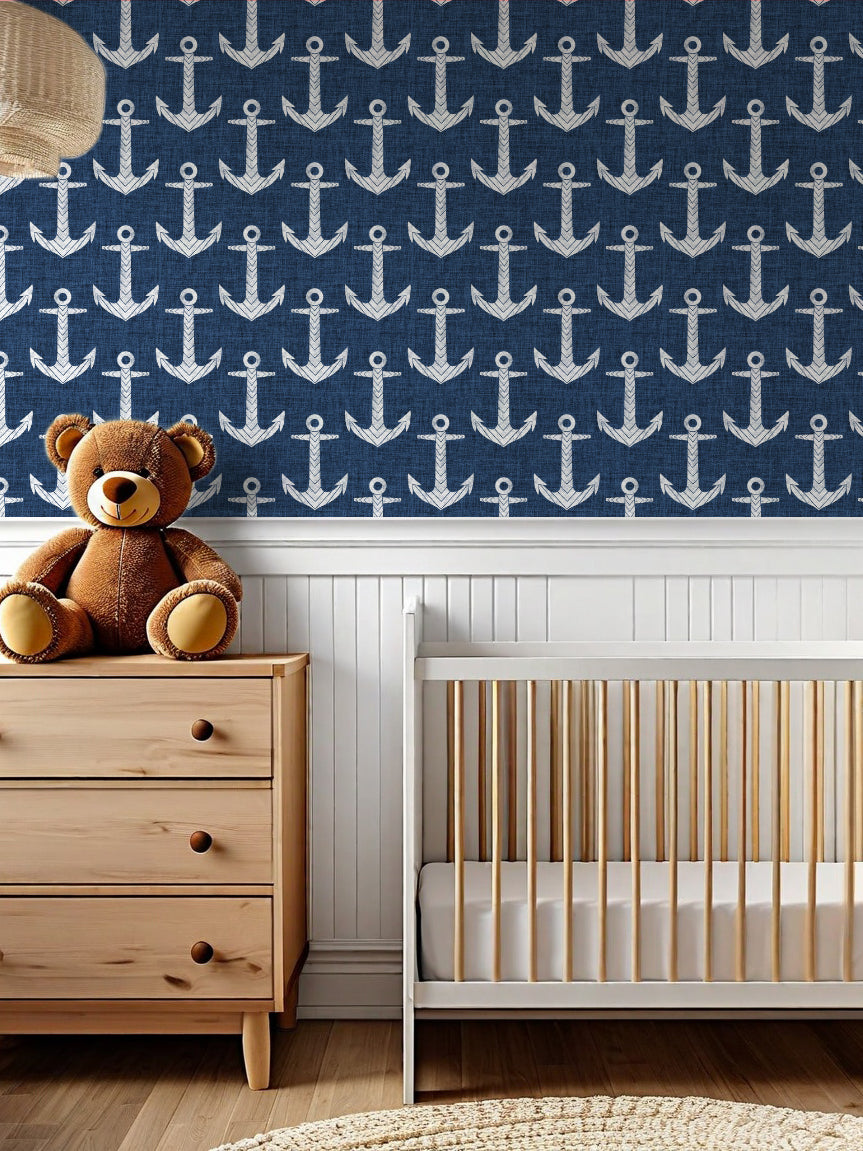 Chevron Anchor Wallpaper