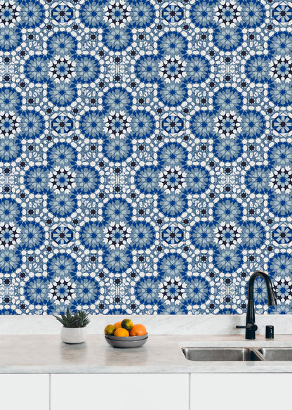 Moroccan Backsplash Wallpaper.