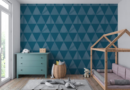 Textured Modern Triangles Wallpaper.