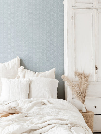 Bubble Dot Herringbone Wallpaper
