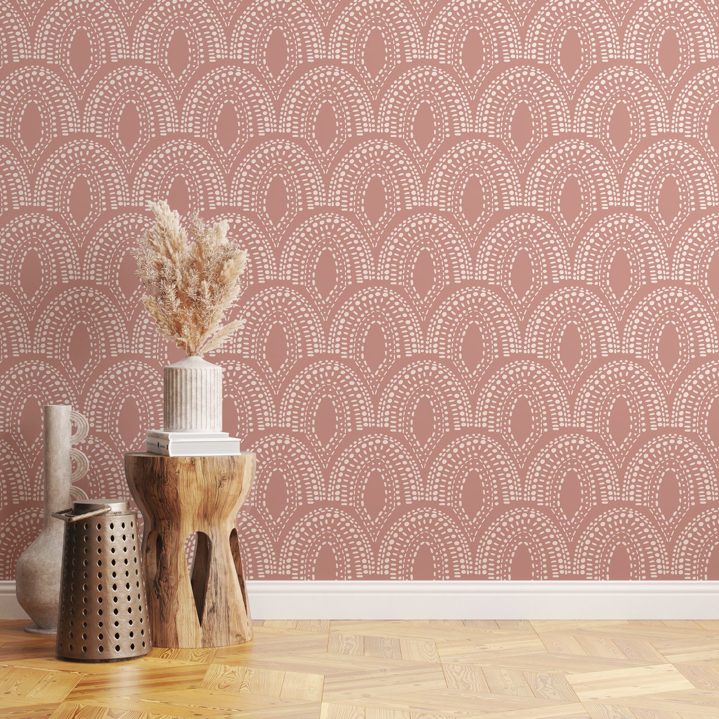 Bohemian Scallops Wallpaper