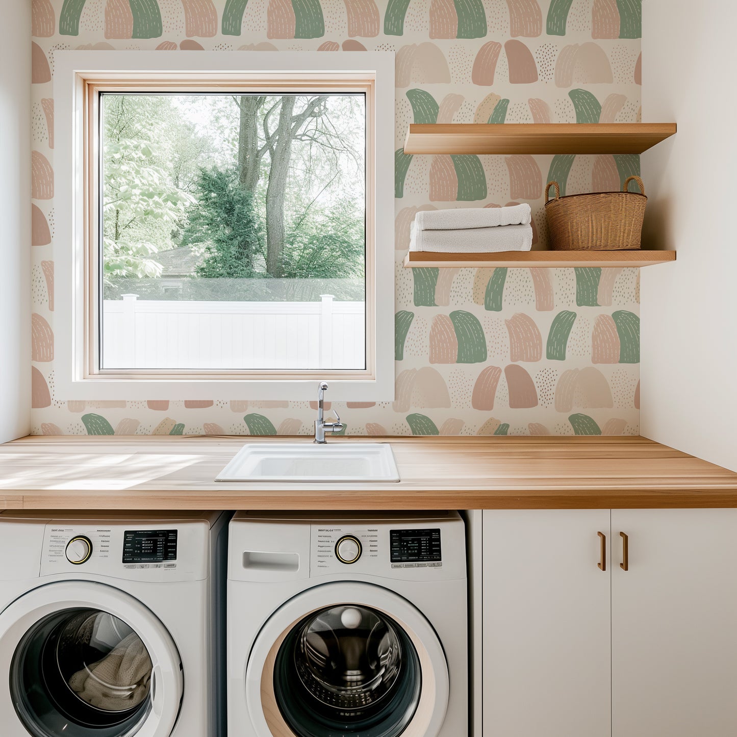 Boho Brushstrokes Wallpaper