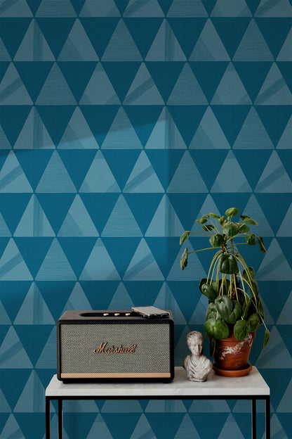 Textured Modern Triangles Wallpaper
