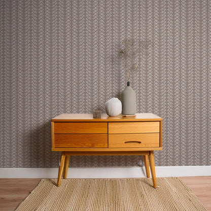 Bubble Dot Herringbone Wallpaper