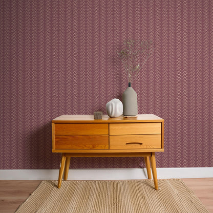 Bubble Dot Herringbone Wallpaper