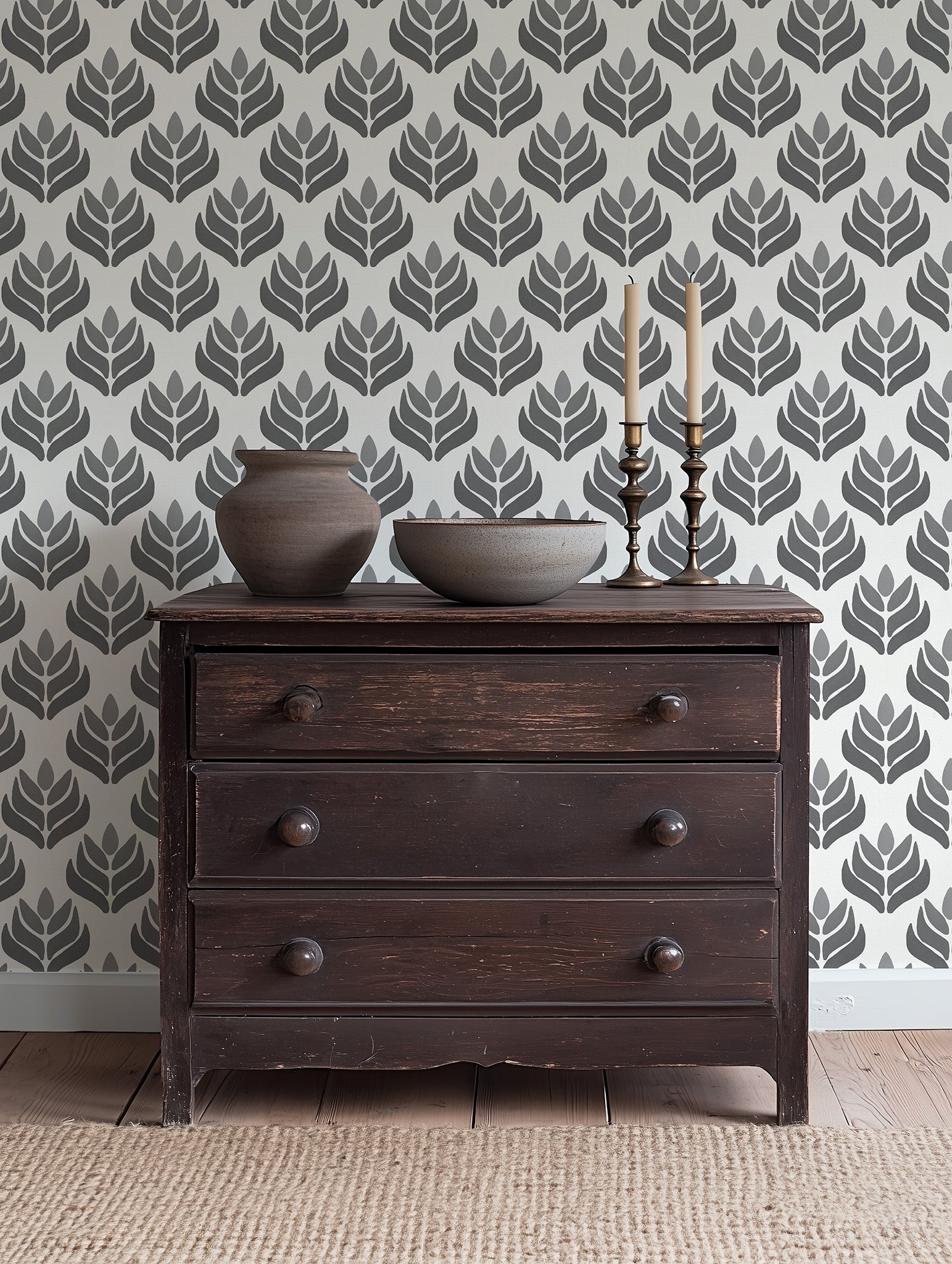 Geometric Lotus Wallpaper.