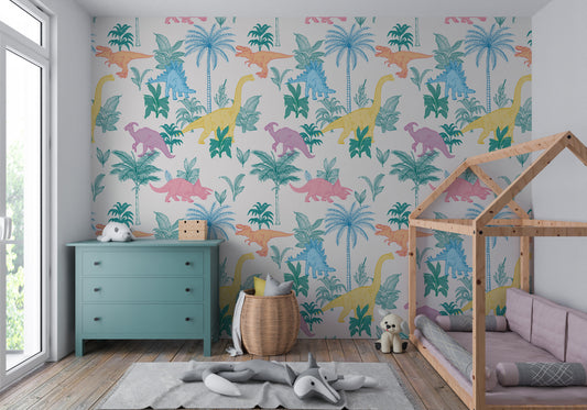 Colorful Dinosaurs Wallpaper