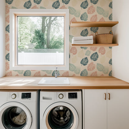 Colorful Monstera Wallpaper