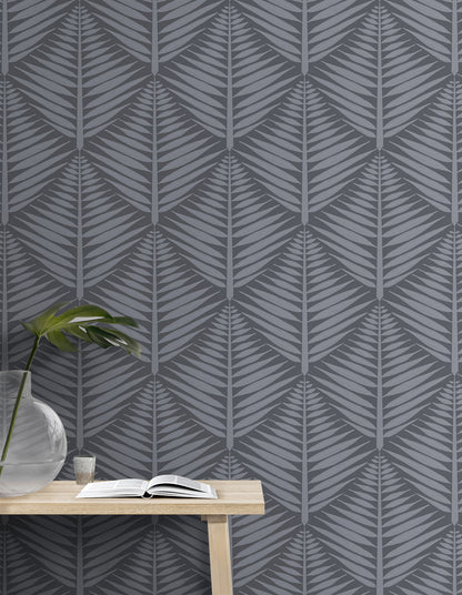 Geometric Fern Blocks Large Wallpaper