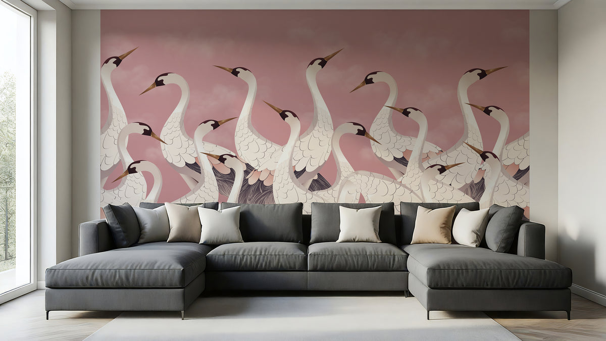 Feather Waltz Peel and Stick Wall Mural