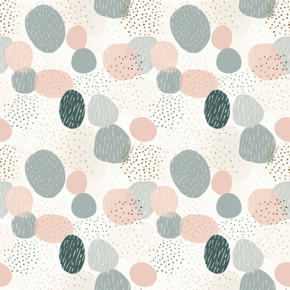 Fun and Quirky Boho Circles Wallpaper