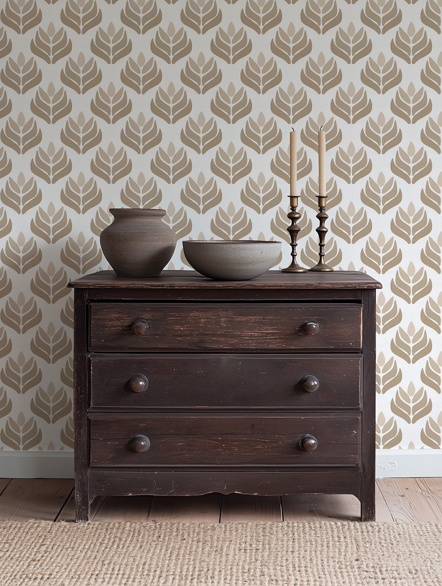 Geometric Lotus Wallpaper.