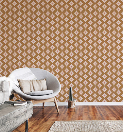 Modern Southwestern Cross Large Wallpaper