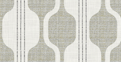 Gray Flannel Ogee Wallpaper