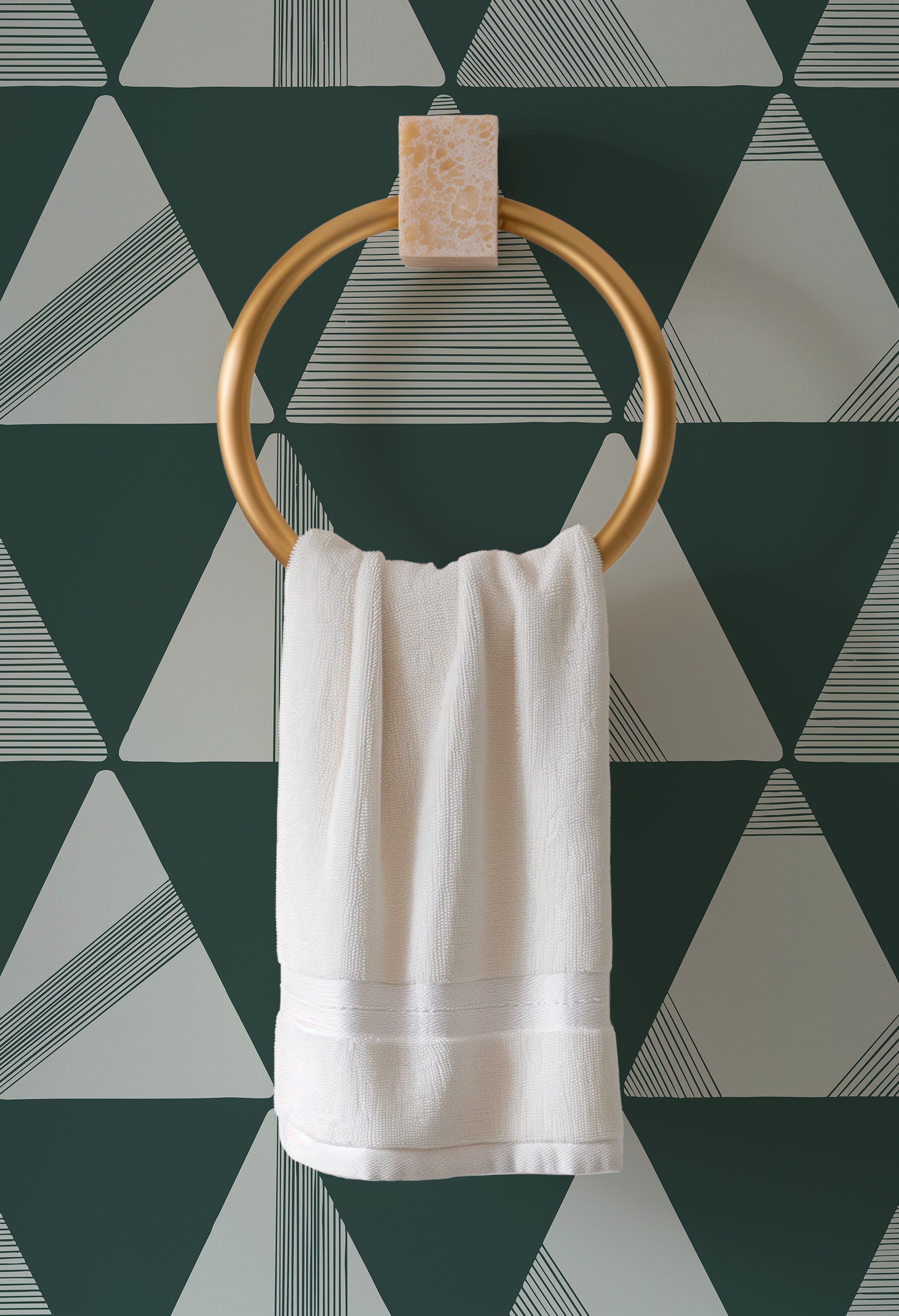 Textured Modern Triangles Wallpaper.
