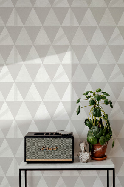 Textured Modern Triangles Wallpaper
