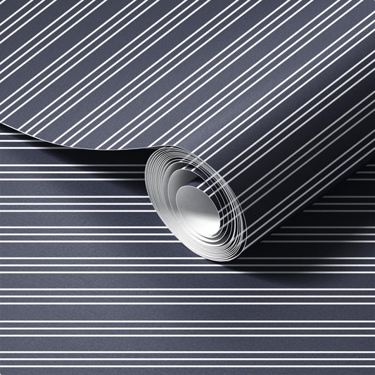 Neutral Stripes Grey Wallpaper