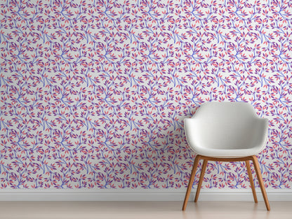 Jewel Meadow Peel and Stick Wallpaper - Garden, Leaves