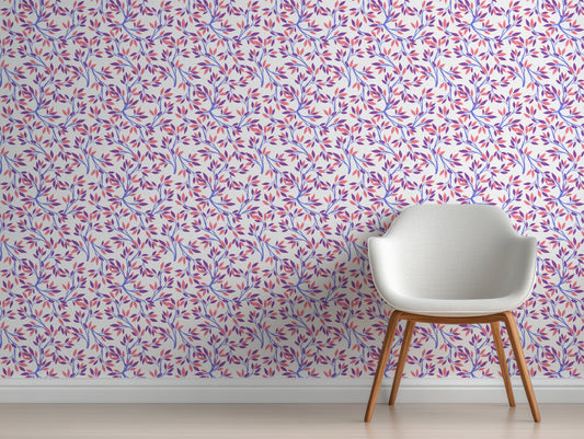 Jewel Meadow Peel and Stick Wallpaper - Garden, Leaves