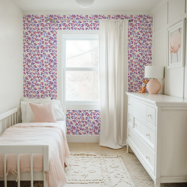 Jewel Meadow Peel and Stick Wallpaper - Garden, Leaves
