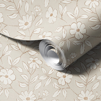 Cottagecore Neutral Wallpaper