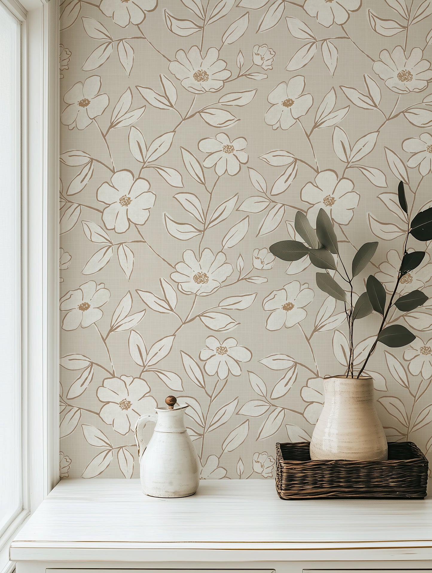 Cottagecore Neutral Wallpaper