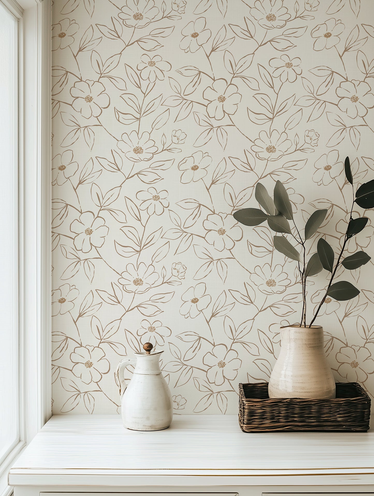 Cottagecore Outline Wallpaper