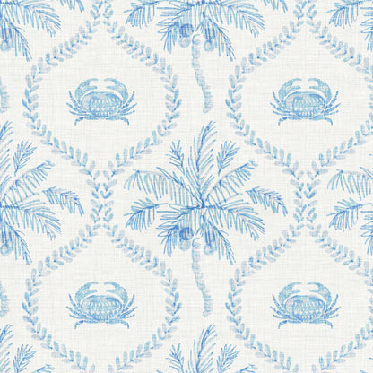 St Barts Palm & Crabs Wallpaper