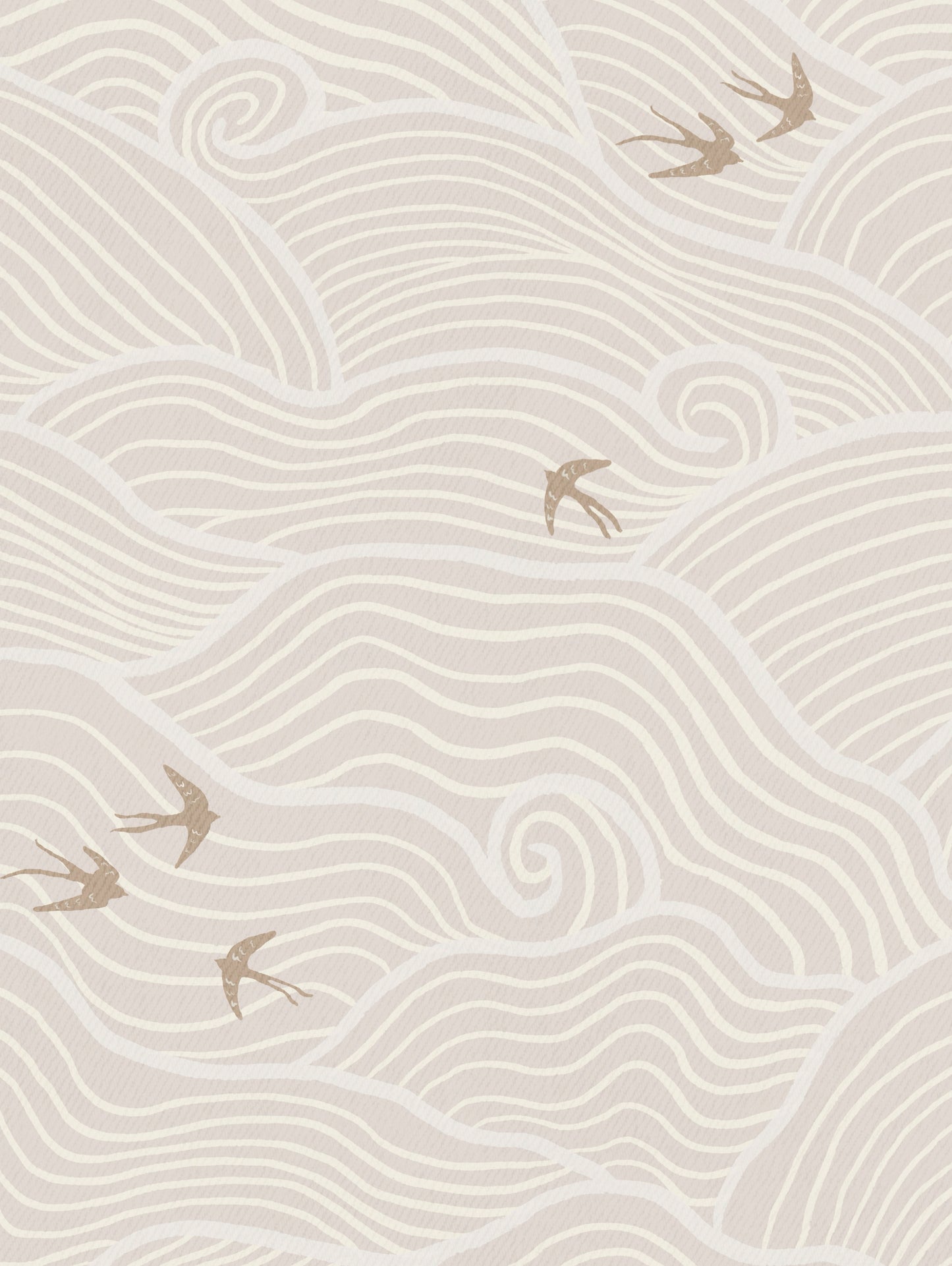 Zen Clouds & Birds Wallpaper