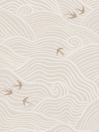 Zen Clouds & Birds Wallpaper
