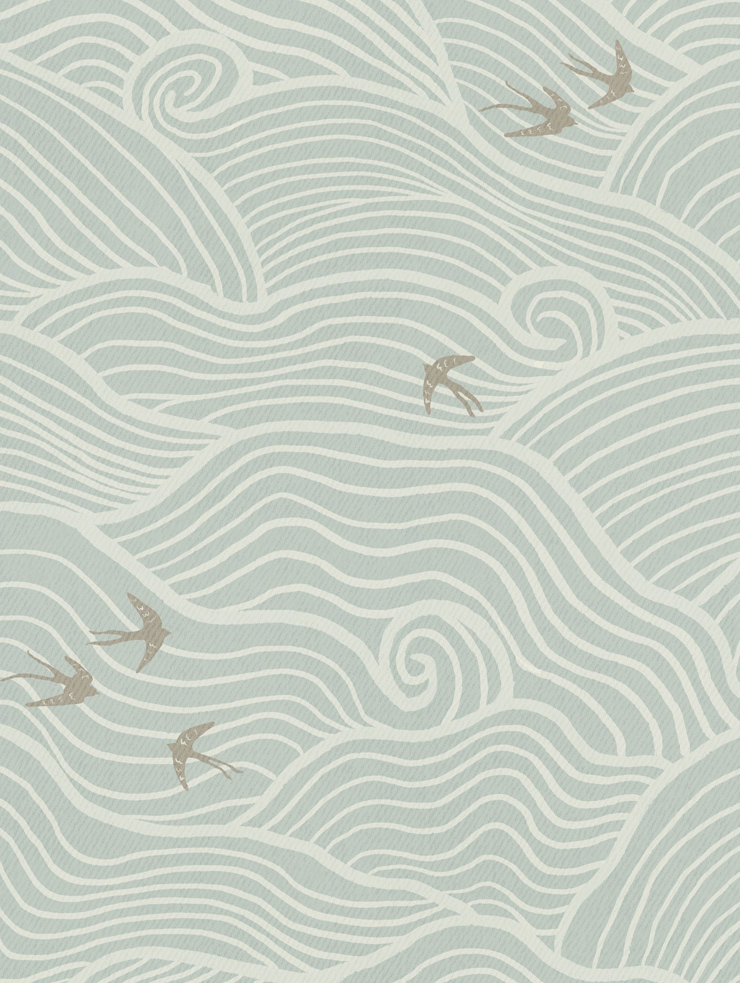 Zen Clouds & Birds Wallpaper