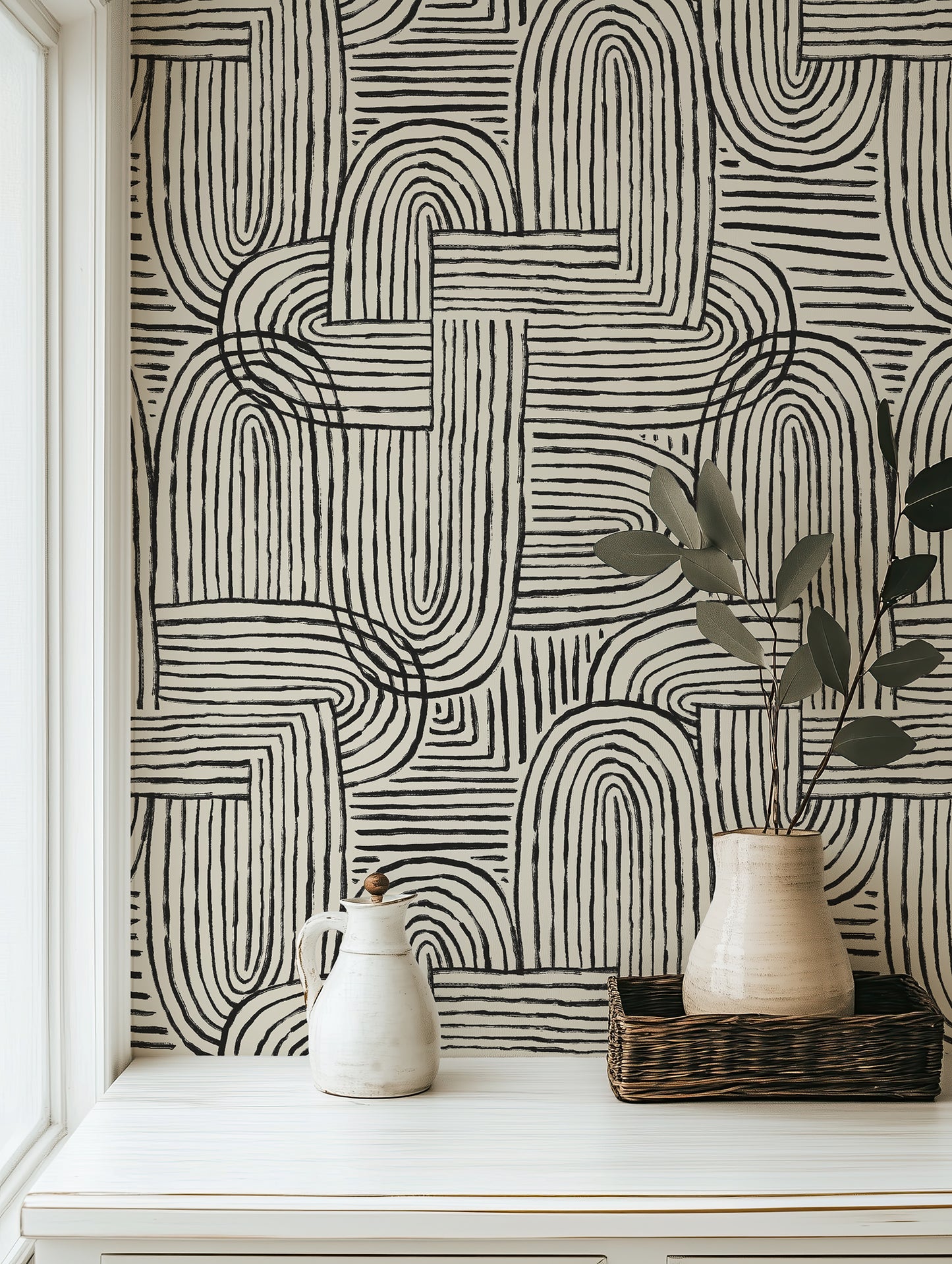 Abstract Zen Lines Wallpaper