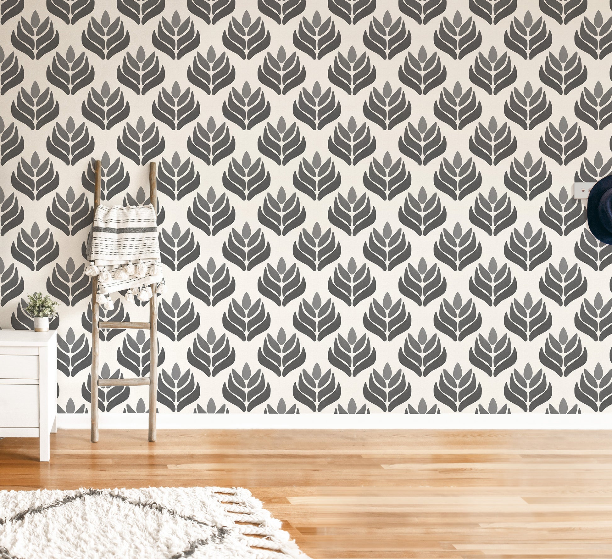 Geometric Lotus Wallpaper.
