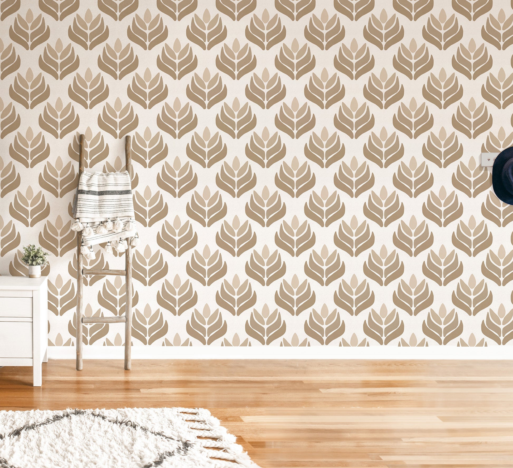 Geometric Lotus Wallpaper.
