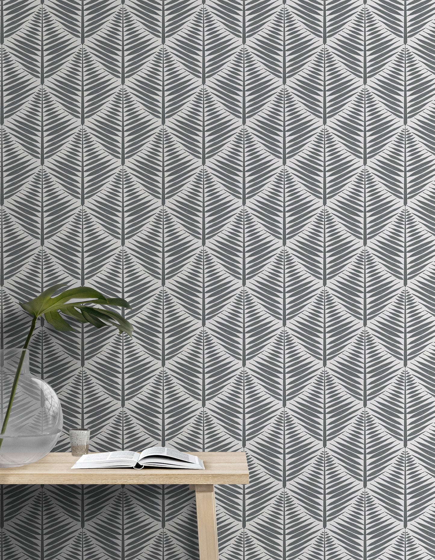 Geometric Fern Blocks Small Wallpaper