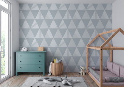 Textured Modern Triangles Wallpaper.