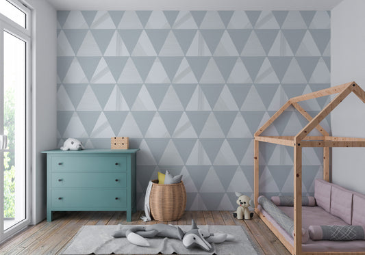 Textured Modern Triangles Wallpaper