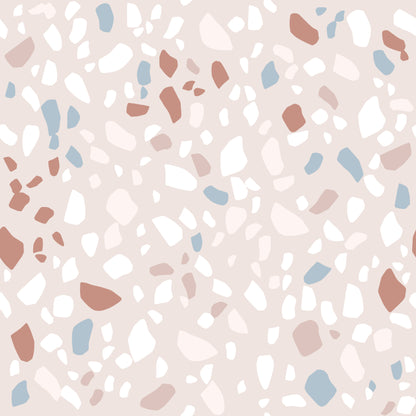 Light Neutral Terrazzo Wallpaper