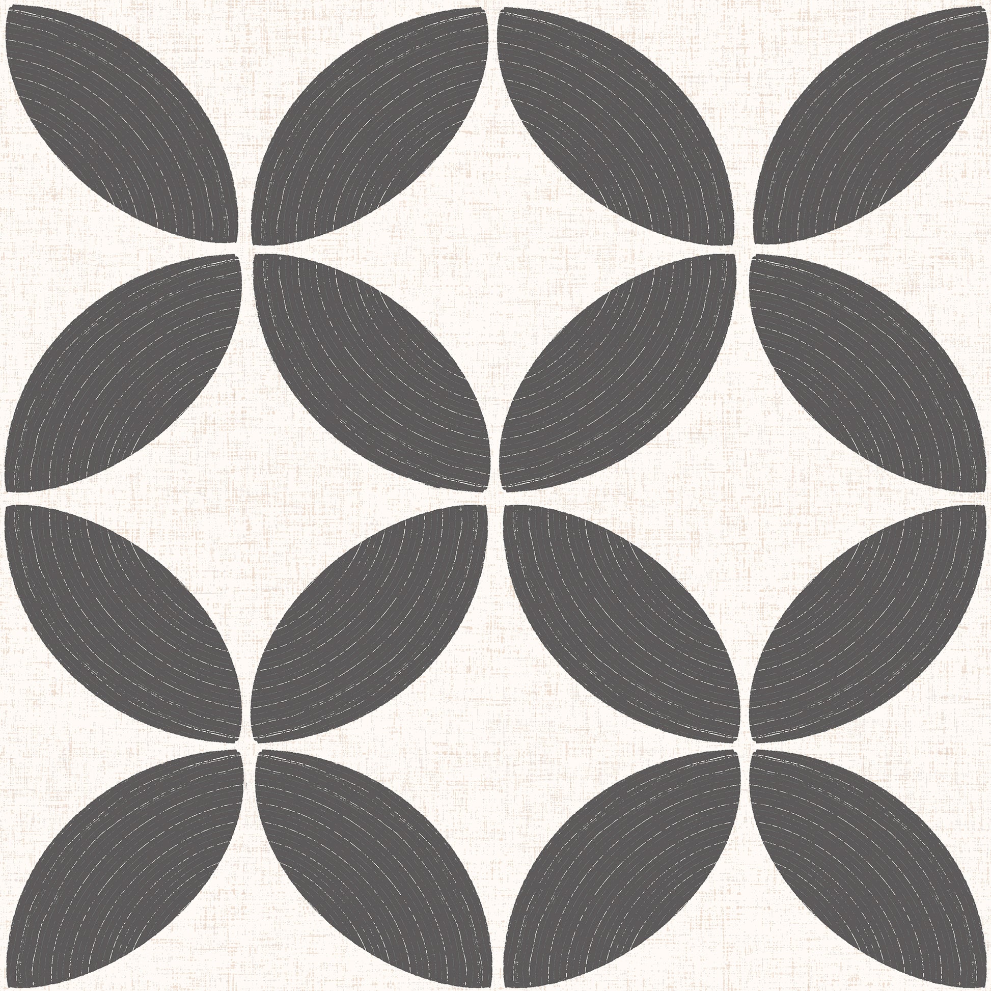 Midcentury Circle Blocks Wallpaper.