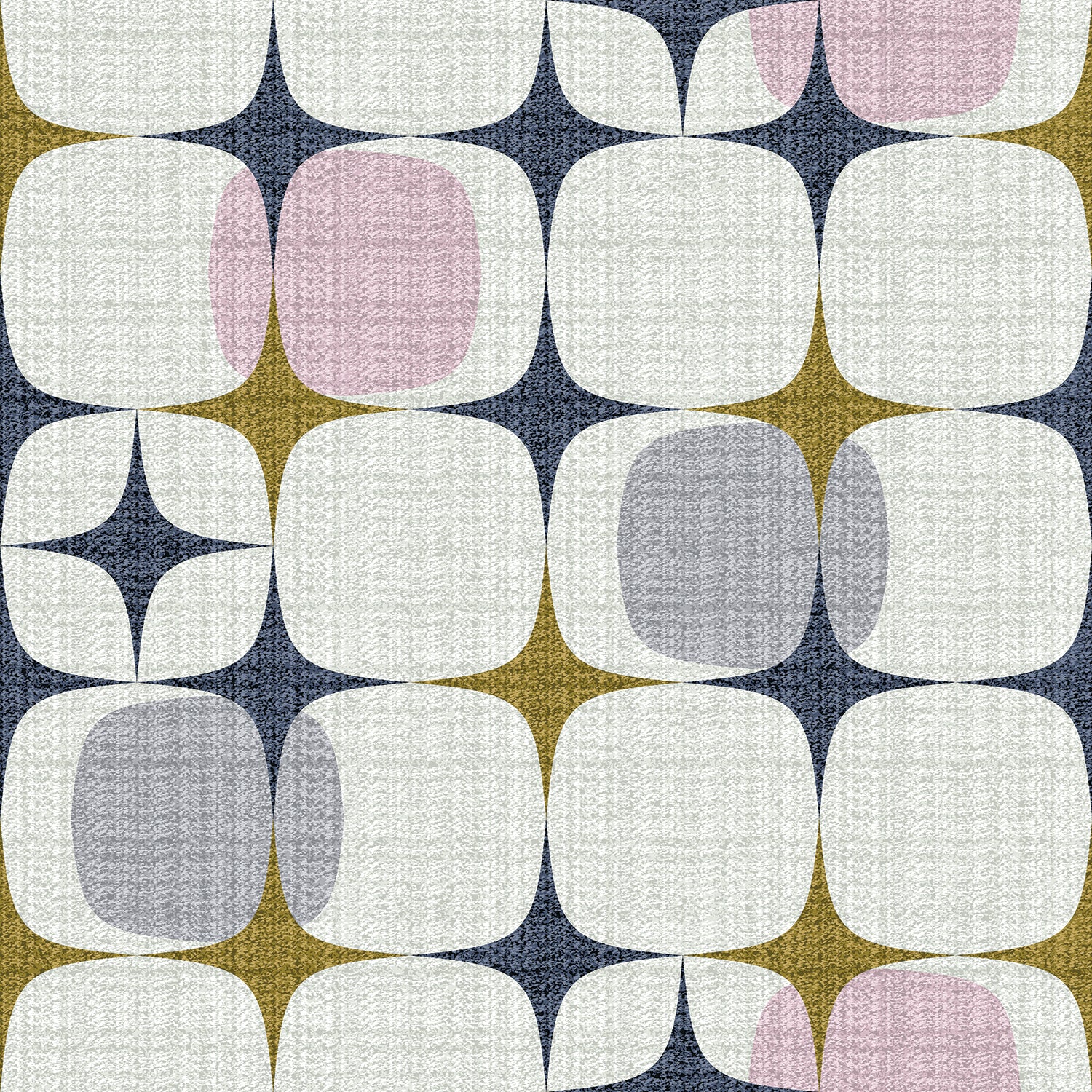 Mid Century Modern Geo Starburst Desert peel and stick wallpaper sample pattern swatch