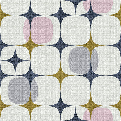 Mid Century Modern Geo Starburst Desert peel and stick wallpaper sample pattern swatch