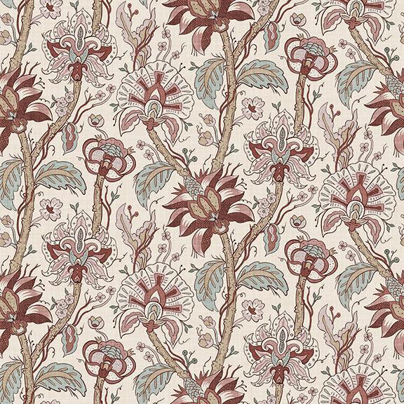 Forgotten Garden Botanical Chintz Peel and Stick Wallpaper